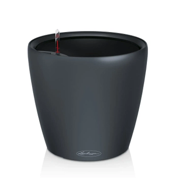 Lechuza - Doniczka Classico Color 28 LS, wysokość 26 cm, szary łupek