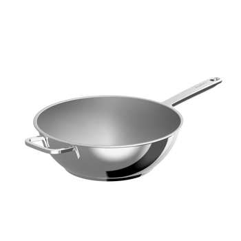 BergHOFF - Wok Helix 30 cm – stal nierdzewna, satynowe wykończenie