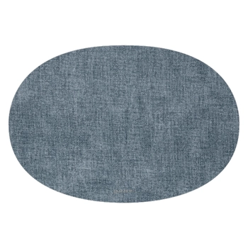 Guzzini – Owalna podkładka pod talerz 33x48 cm, szaroniebieska