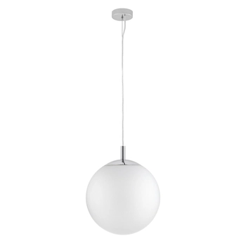 Kaspa - Lampa wisząca pojedyncza Alur - rozmiar L, średnica 40 cm, chrom