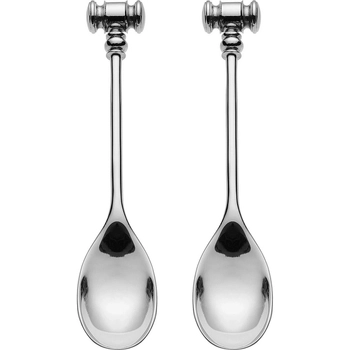 Alessi - Dwie łyżeczki do jajek DRESSED - srebrne, długość 12 cm