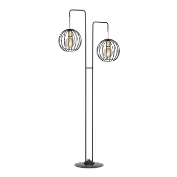Emibig - Lampa stojąca Albio LP2 black - wysokość 155 cm, stal lakierowana
