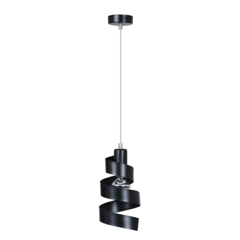 Emibig - Lampa wisząca Saga 1 black - wysokość 80 cm, stal lakierowana