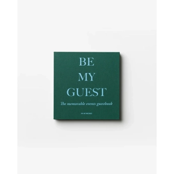 Printworks - Księga gości Be My Guest – zielono-niebieska, 100 stron