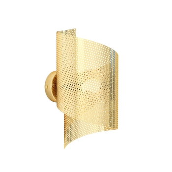 Emibig - Kinkiet Spiral gold - wysokość 29 cm, stal lakierowana proszkowo
