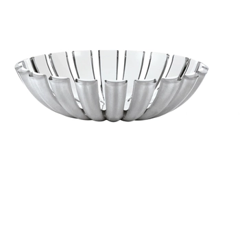 Guzzini – Kosz dekoracyjny Dolcevita z bioplastiku, transparentny szary, 25 cm