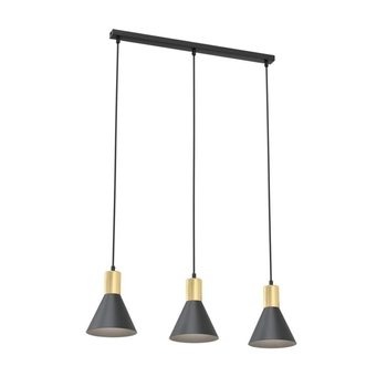 Emibig - Lampa wisząca Rosa 3 BL - wysokość max 140 cm, stal malowana proszkowo