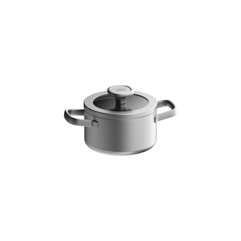 BergHOFF – Garnek stalowy Graphite z pokrywką, 16 cm, 1,7 l, do indukcji