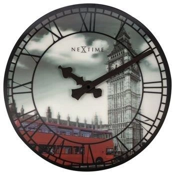 NeXtime – Zegar ścienny dekoracyjny Big Ben, czarny, 39 cm