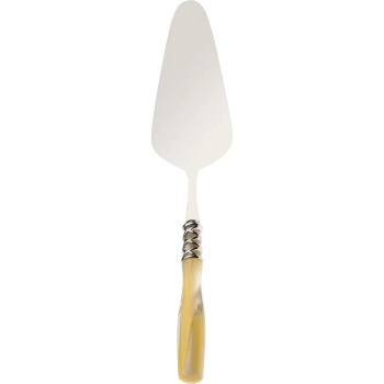 Casa Bugatti - Łopatka do ciasta Arianna – perłowa kość słoniowa, chromowany pierścień