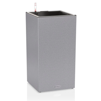 Lechuza - Doniczka Canto Stone kolumna 30 LED - wysokość 56 cm, kamienny szary