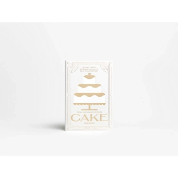 Printworks – Zestaw do serwowania ciast w oprawie książkowej, biały