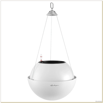 Lechuza - Doniczka wisząca Bola Color 32, biała