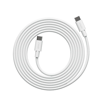 Avol - Kabel 1 USB C do ładowania USB C, 2 m - biały