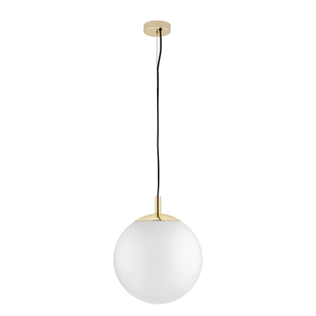 Kaspa - Lampa wisząca pojedyncza Alur - rozmiar M, średnica 30 cm, złota