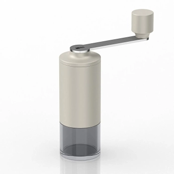 AdHoc - Ręczny młynek do kawy MORO – jasnoszary, ceramiczne żarna