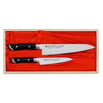 Satake Cutlery - Japoński zestaw 2 noży uniwersalny + szefa | Hiroki HG8341W