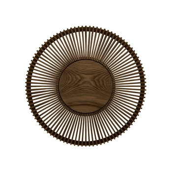 UMAGE (Vita) - Lampa ścienna Clava Up Wood Dark Oak Large - średnica 49 cm, ciemny dąb