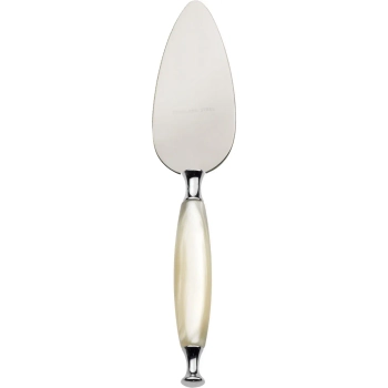 Casa Bugatti - Nóż do parmezanu Country – perłowa kość słoniowa, chromowany pierścień