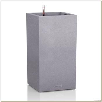 Lechuza - Doniczka Canto Stone kolumna 30 - wysokość 56 cm, kamienny szary