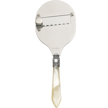 Casa Bugatti - Łopatka do trufli Oxford – kość słoniowa, chromowany pierścień