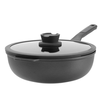 BergHOFF - Patelnia wok Stone Plus non-stick z pokrywą – 28 cm