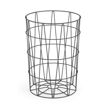 Zack - Kosz na bieliznę SATONE - wysokość 50,50 cm, czarny