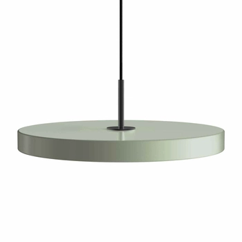 UMAGE (Vita) - Lampa Asteria Plus Medium - oliwkowa, średnica 43 cm, czarny dekor