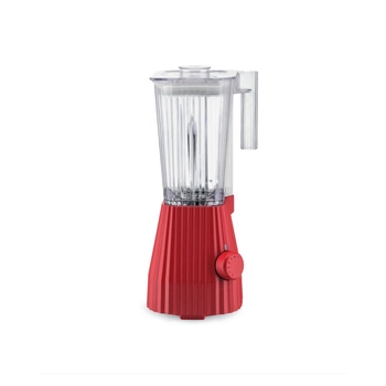 Alessi - Blender kielichowy PLISSE - czerwony, pojemność 1,5 l