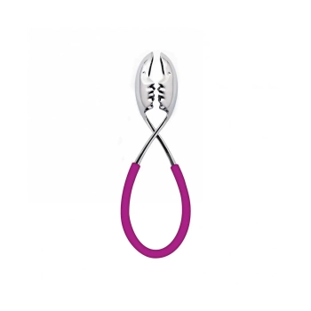 Casa Bugatti – Szczypce do sałatek MOLLA KISS – fioletowe, matowe wykończenie