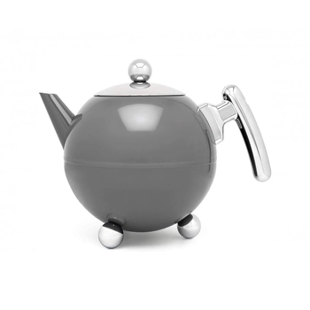 Zaparzacz termiczny do herbaty Bella Ronde 1,2L - szary - Bredemeijer