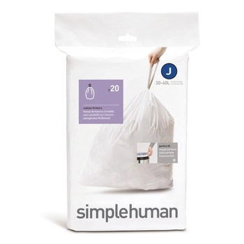 Simplehuman - Worki na śmieci 20 szt. - rozm. J 30-45L