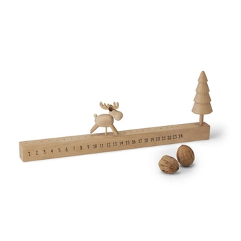 Philippi - Kalendarz adwentowy Elmar - drewno bukowe, długość 37 cm | PRODUKT ZOSTAŁ WYCOFANY Z OFERTY!