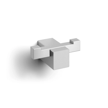 Zack - Podwójny wieszak łazienkowy CARVO -  stal nierdzewna matowa, szerokość 6,50 cm