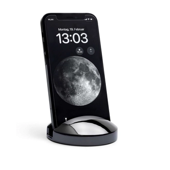 Philippi - Podstawka pod telefon/tablet Tobi - czarny, średnica 8 cm