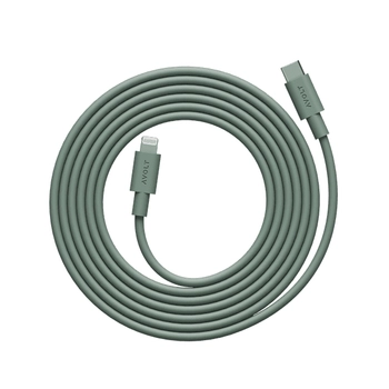 Avol - Kabel 1 USB C do ładowania Lightning (MFi), 2 m - zielony