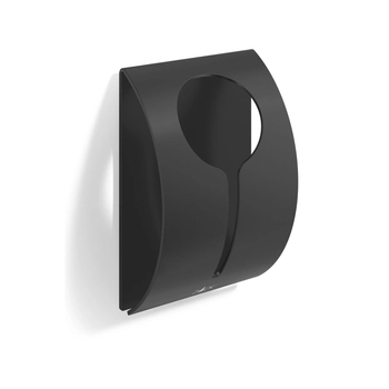 Zack - Samoprzylepny wieszak na ręcznik Peco - głębokość 2,70 cm, czarny