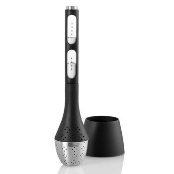 AdHoc - Zaparzacz do herbaty z klepsydrą SANTEA - czarny, wysokość 21,50 cm