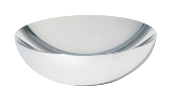 Alessi - Miska ze stali DOUBLE - srebrna, średnica 25 cm