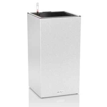 Lechuza - Doniczka Canto Stone kolumna 40 LED - wysokość 76 cm, biały kwarcowy