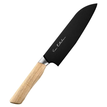 Satake Cutlery - Nóż Santoku - długość ostrza 17 cm | Black Ash 807-630