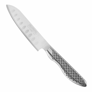 Global - Żłobiony nóż Mini Santoku - długość ostrza 11 cm | GS-57