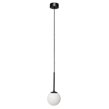 Kaspa - Lampa wisząca Lamia 1 - średnica 12 cm, biało - czarna