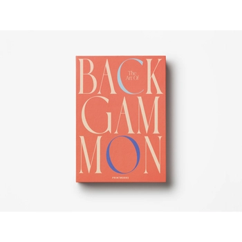 Printworks - Gra planszowa Backgammon – czerwono-niebieska