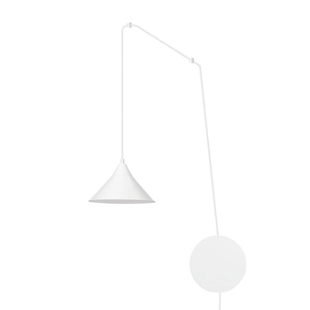 Emibig - Lampa wisząca Abramo 1 white - wysokość max 400 cm, stal lakierowana