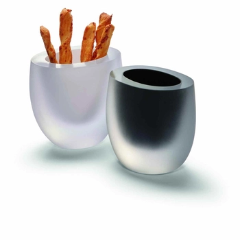 Philippi - Wazon Opak - biały, wysokość 13 cm