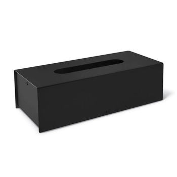 Zack - pojemnik na chusteczki PURO - długość 25 cm, czarny