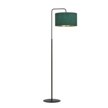 Emibig - Lampa stojąca Hilde LP1 bl green - wysokość 150 cm, stal lakierowana, abażur