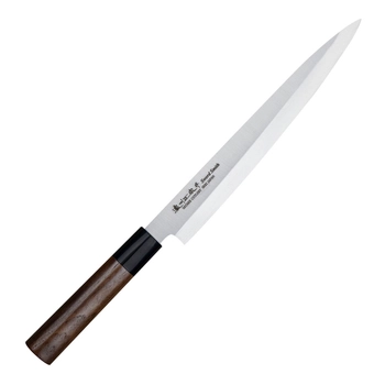Satake Cutlery - Nóż Yanagi Sashimi - długość ostrza 21 cm | Kenta Walnut 808-057
