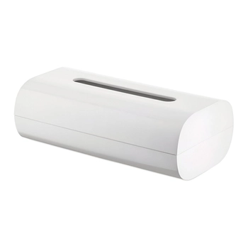 Alessi - Pojemnik na chusteczki BIRILLO - biały, długość 24 cm